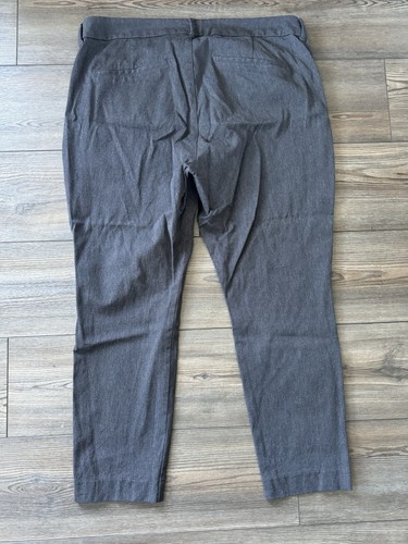 Old Navy Pixie High Rise Pants -16 -Stretch Secret Smooth Pocket Heather Gray - Picture 2 of 4