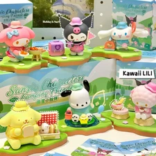 TOPTOY SANRIO Characters Camping Friends Series Blind Box Confirmed Figure Toys