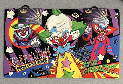 KILLER KLOWNS FROM OUTER SPACE Doormat Rug 18'' x 30'' Halloween cult classic