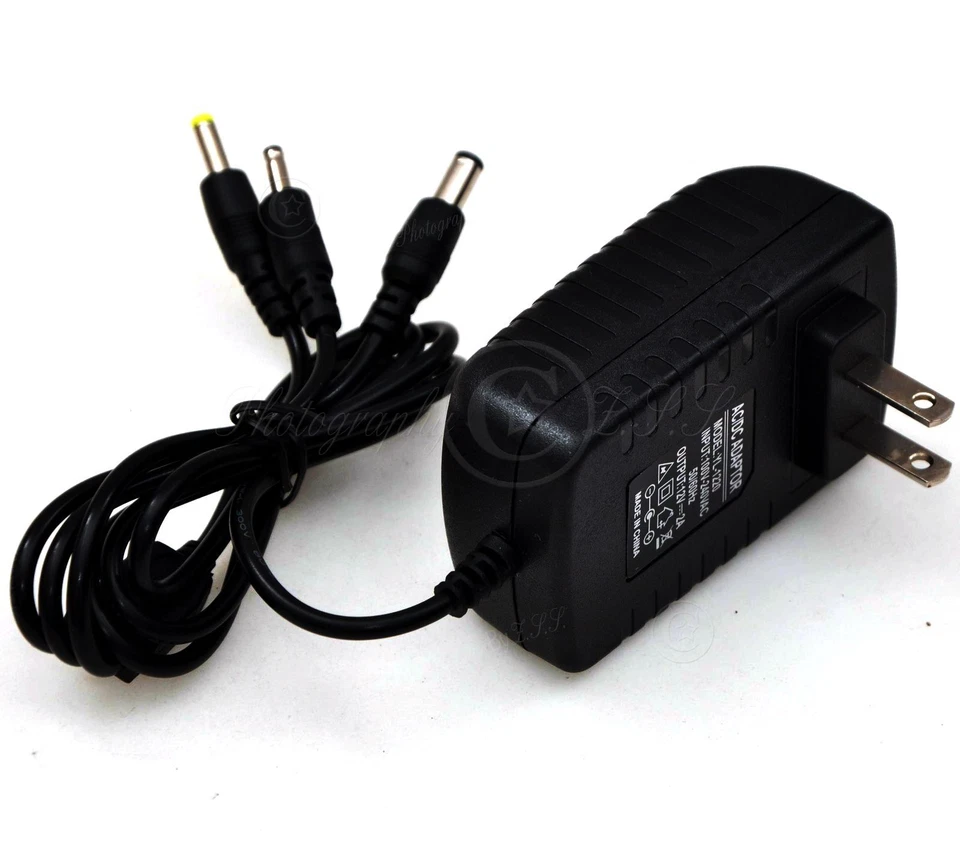 3in1 3.5/4/5.5mm Plug AC to DC 5/9/12V Charger Router IP Camera Radio CD Adapter - Image 4 of 4