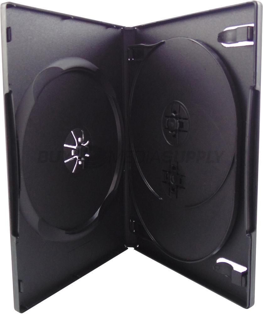14mm Standard Black Triple 3 Discs DVD Case Lot | eBay