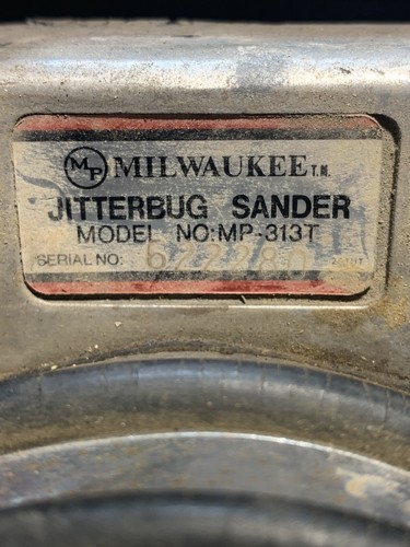Vintage | Milwaukee |  Jitterbug Sander | Model MP-313T | Parts or Repair - Picture 7 of 8