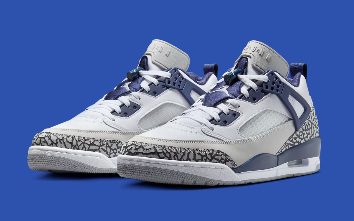 jordan spizike white and blue