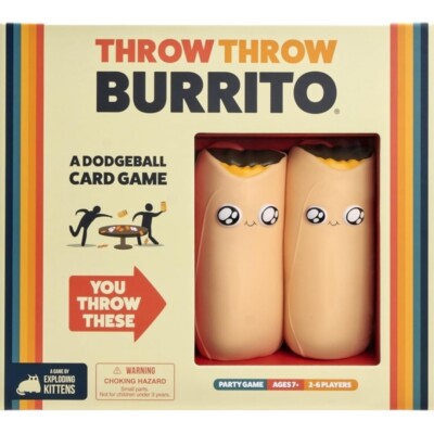 Throw Throw Burrito by Exploding Kittens - A Dodgeball Card Game NIB