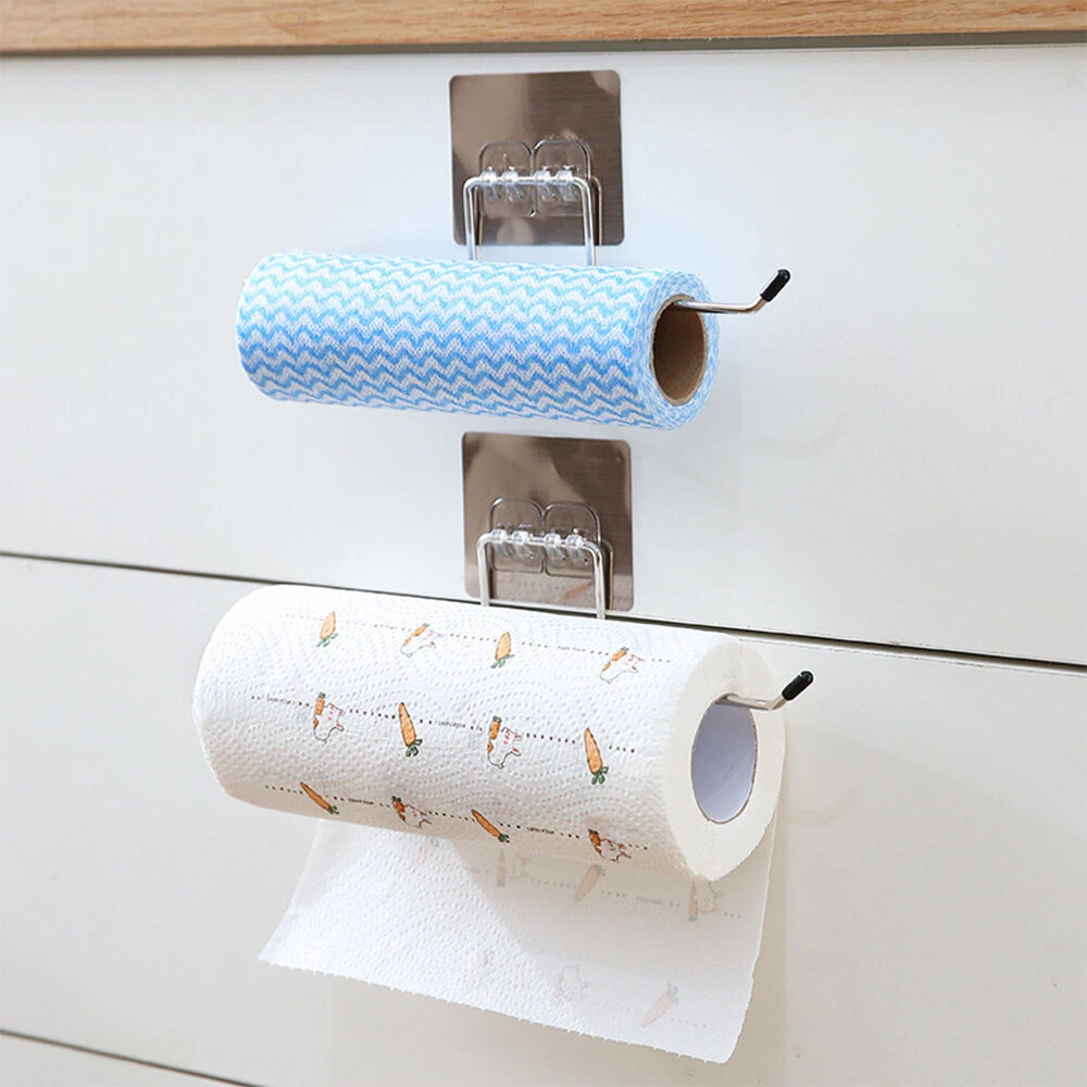 Hanging Toilet Paper Holder Roll Paper Holder Bathroom Towel Rack Kitchen Stand