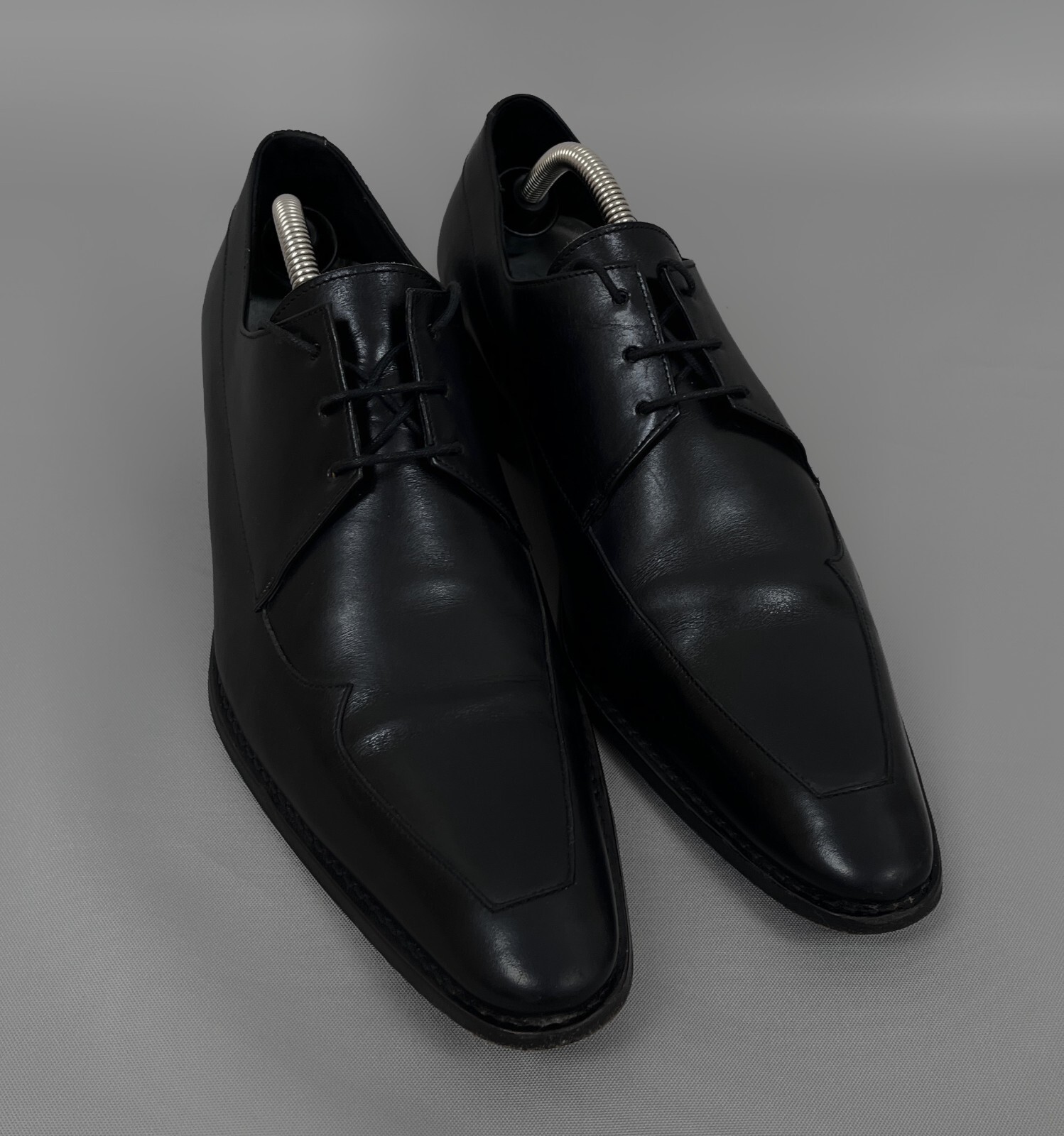 Stunning Vintage THIERRY MUGLER Leather Lace Up Designer Dress Shoes Size 41.5 image 3