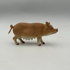 Vintage Greenbrier International pig sow plastic figure Farm Hog Animal Detailed