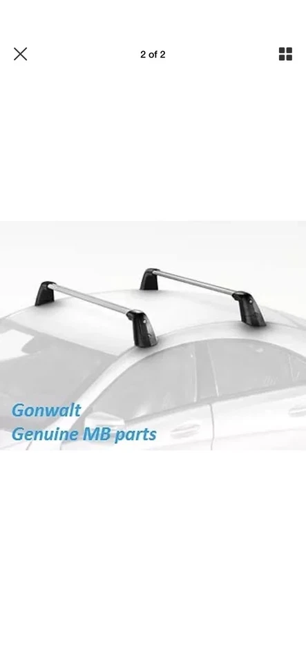 US Stock Cross Bar for Mercedes Benz GLA 2014-2018 Roof Rail Rack Aluminum - Image 4 of 4