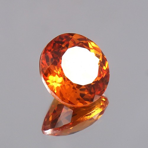 8x8 MM AAA Quality Natural Ceylon Fanta Orange Sapphire Loose Round Gemstone Cut - Picture 3 of 6