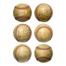 1951 Lefty O’Doul All-Star Tour Signed Autographed Baseball Joe DiMaggio DJR COA