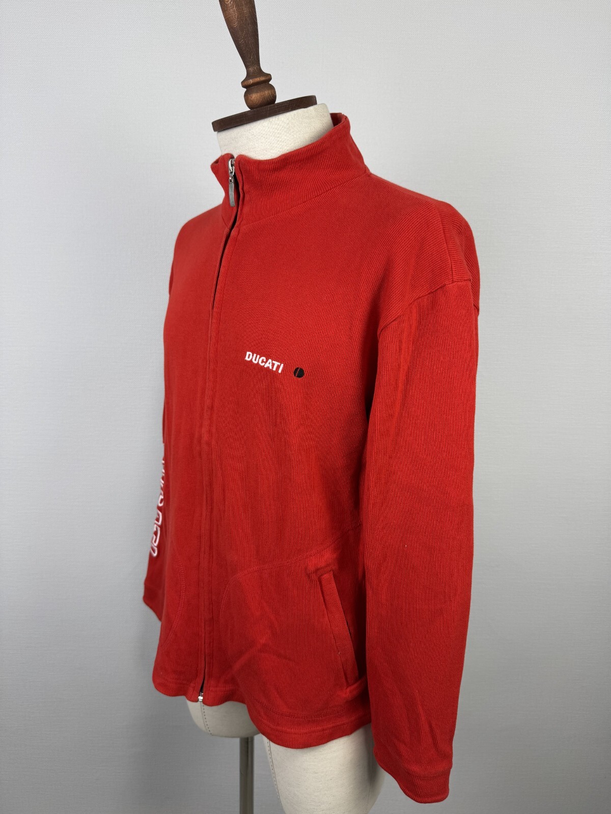 DUCATI Performance Red Full Zip Knit Embroidered … - image 12