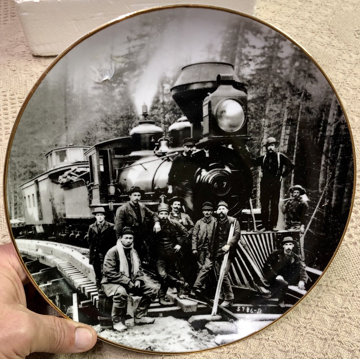 BNSF Railway Safety Award Plate 2002 Green River Crossing 1885