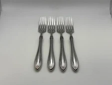 Set of 4 Oneida Stainless Steel SHERATON Dinner Forks