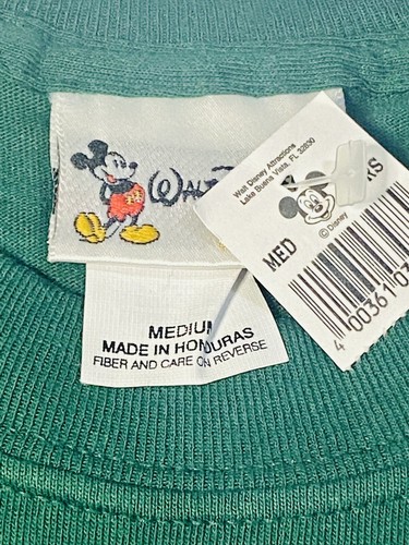 Walt Disney World Discontinued Med Wilderness Lodge Short Sleeve Green Shirt NWT - Picture 6 of 8