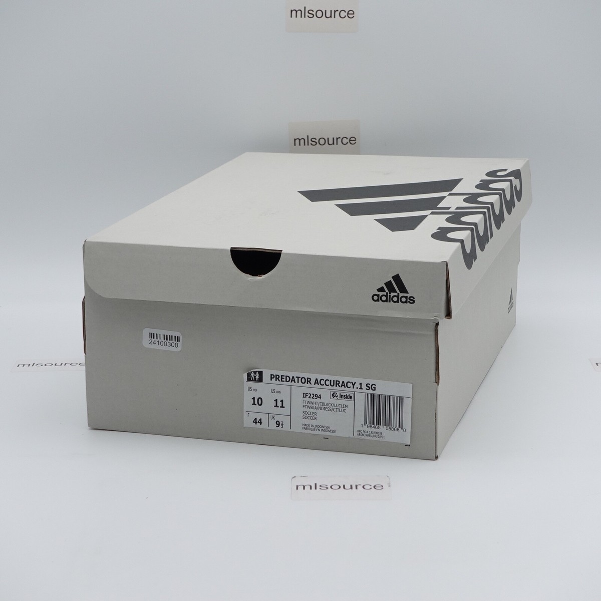 NEW Size 10 Men\'s adidas Predator Accuracy.1 SG Soccer Cleats IF2294 Cloud White adidas Men main image 2
