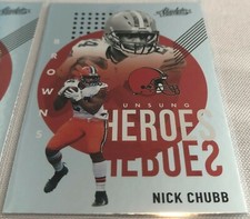 2021 Panini Absolute Football Nick Chubb Cleveland Browns Unsung Heroes #12