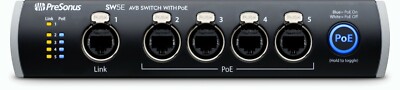 Presonus SW5E Ethernet 5-port AVB switch with PoE rackmountable