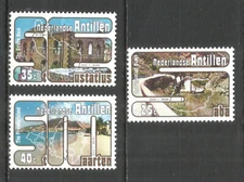 Netherlands Antilles 1977 year mint stamps MNH (**) Michel# 345-347 Architecture
