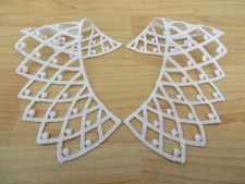 Vintage style small guipure embroidery lace collars matt cotton white