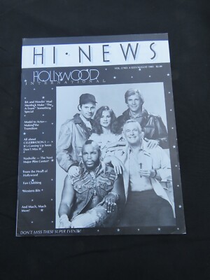1983 July August Hollywood International Magazine, A Team Cover