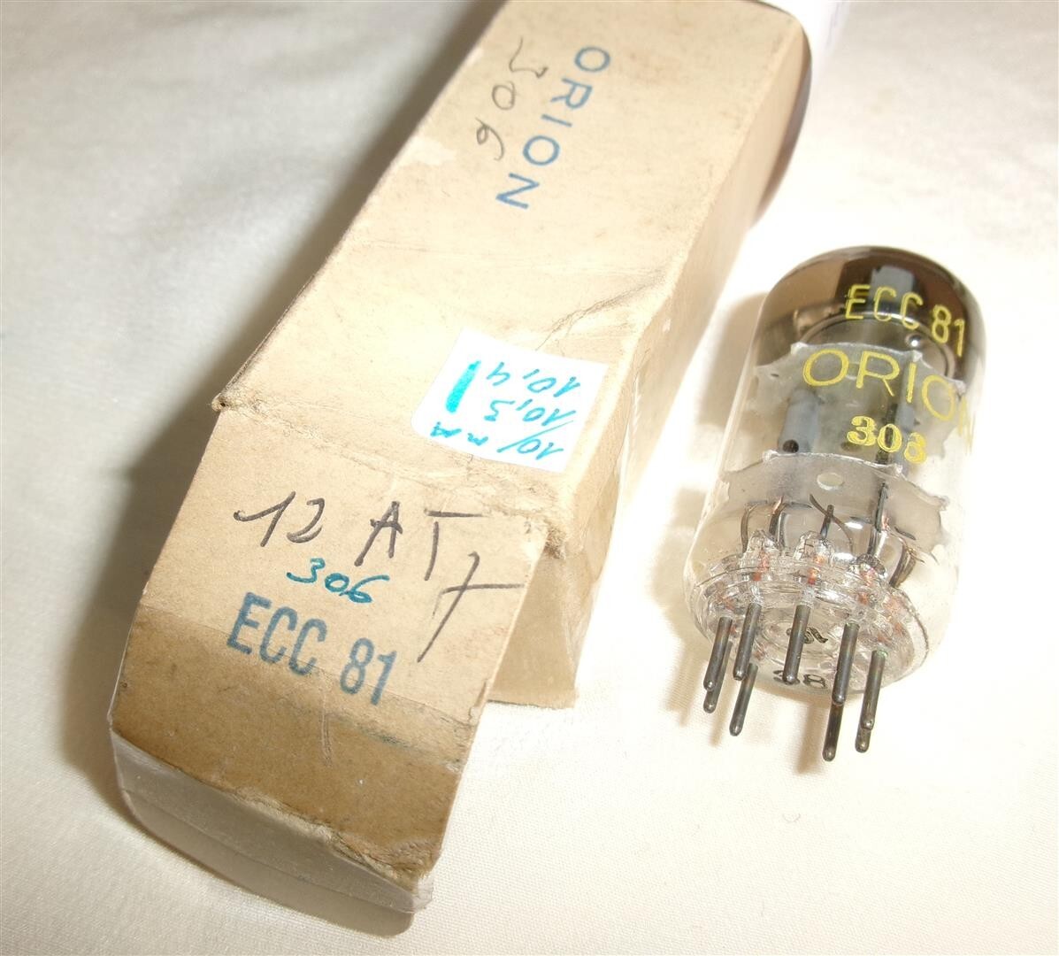 Tube de rechange ECC81 12AT7 Orion à plaque soudée et disque plein