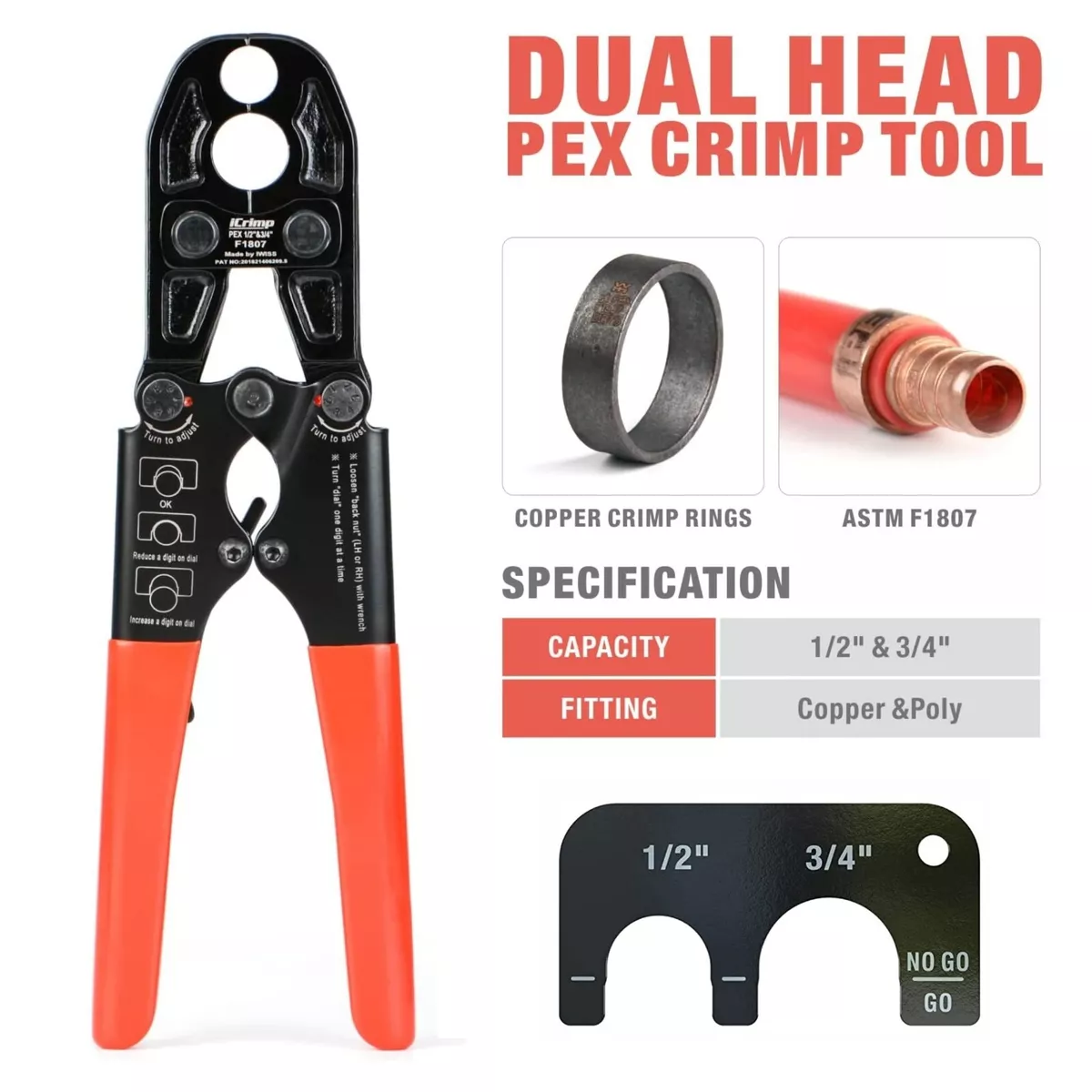 Crimper plumbing sale