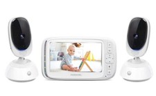 Motorola Comfort75-2 Video Baby Monitor - Infant Wireless Camera with Remote