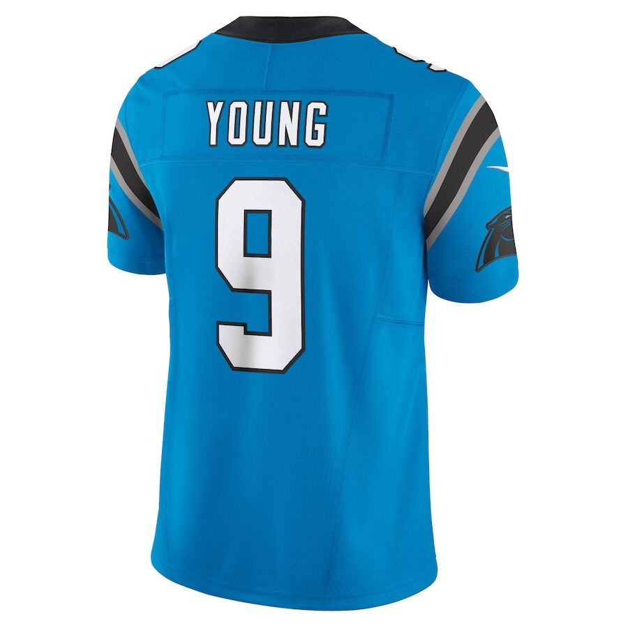 Carolina Panthers Bryce Young Nike Blue 2025 Vapor F.U.S.E. NFL