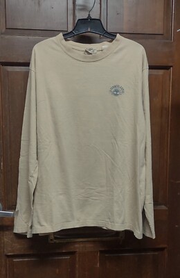Timberland Stratham Issue Beige Tan Long Sleeve Shirt Men's Sz XXL 2XL Outdoors