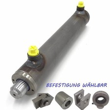 Cilindro idraulico 80/40 doppio effetto varie varianti con e senza fissaggio