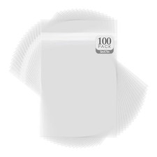100 Pack Crystal Clear Storage Bags for 5x7 Mat Printing Photography Art Framing