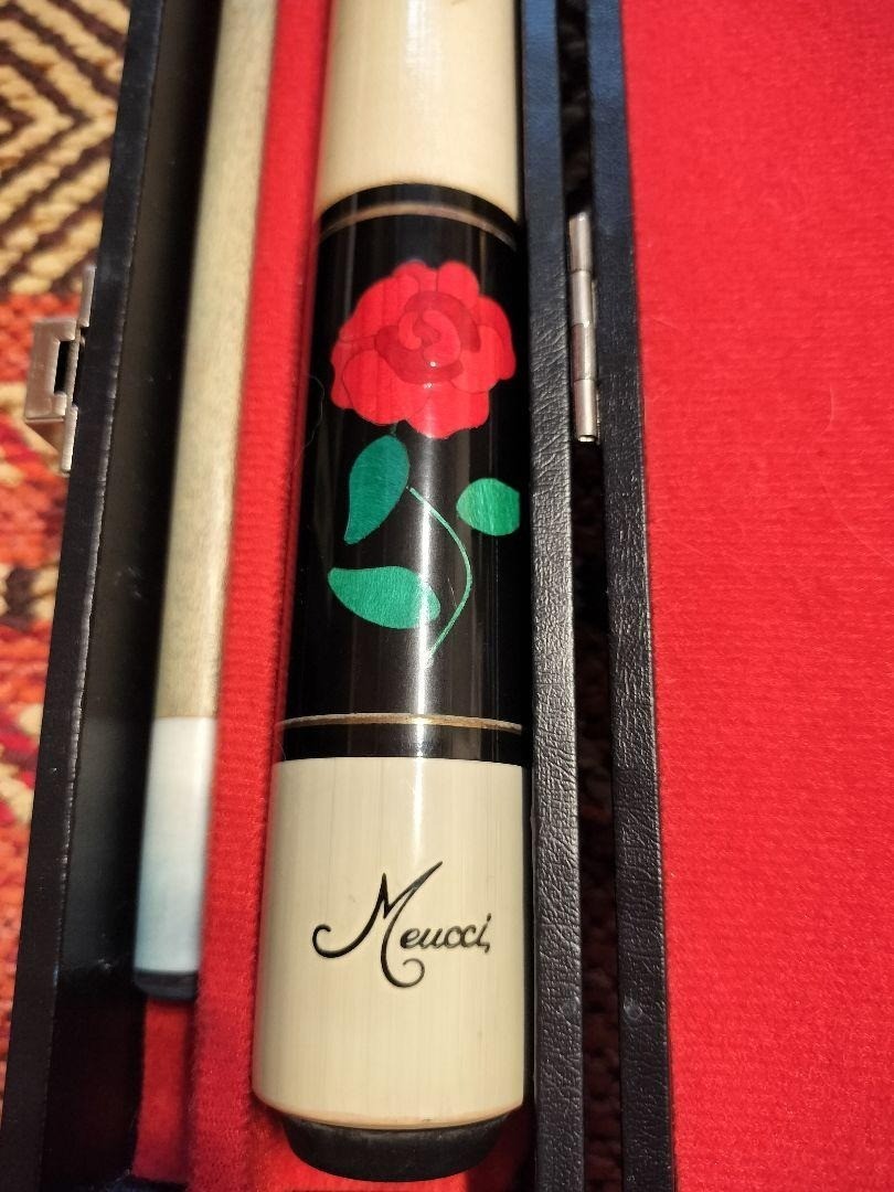 Meucci Black Rose 1 Shaft Pool Cue with Case Rare USED F/S | eBay