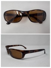 Ray-Ban RB4115 Sunglass Frames Only 642/73 Brown Oval Wrap Italy Made