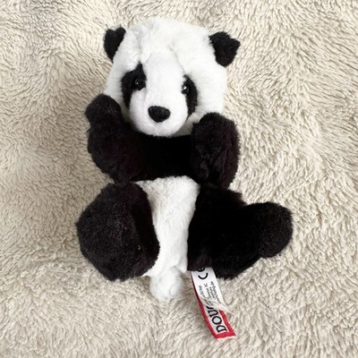 Douglas Cuddle Toys Panda Lil Handful 6'' Bear Black White Stuffed Animal