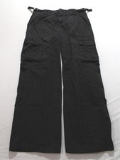 Sanctuary Women's Reissue Cargo Standard Rise Relaxed Fit Pants LB3 Black Large