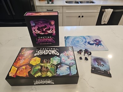 Casting Shadows Kickstarter Exclusive Edition, With Dice. And Extras
