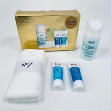 No7 Hydra Luminous Gift Set - Mask, Day Gel Night Gel Face Towel