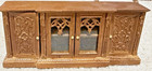 VTG Bespaq Dollhouse Miniature Castle Gothic Wood Dining Room Furniture Set 1:12 — photo 3