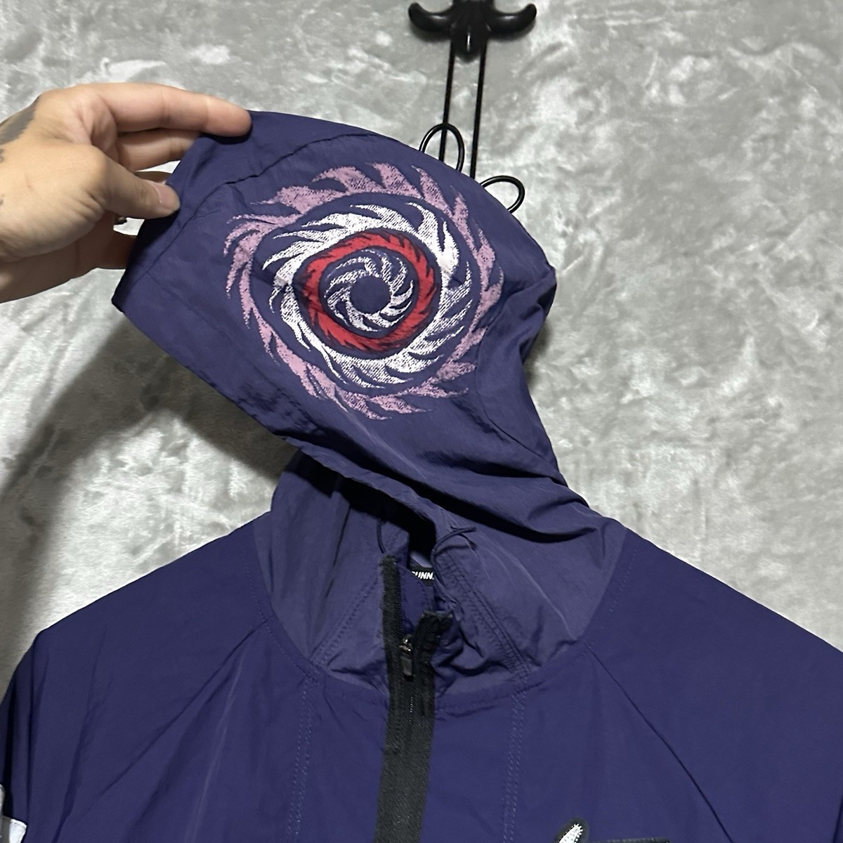 Nike Windrunner Wild Run Dragon Full Zip Jacket Mens Sz L Purple