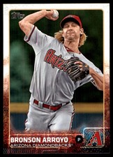Bronson Arroyo 2015 Topps #596 Diamondbacks MLB READ FREE SHIPPING AutographDen