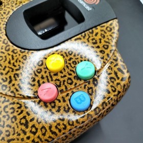 SEGA DREAMCAST Controller Leopard style HKT-7700 Tested 2594-13