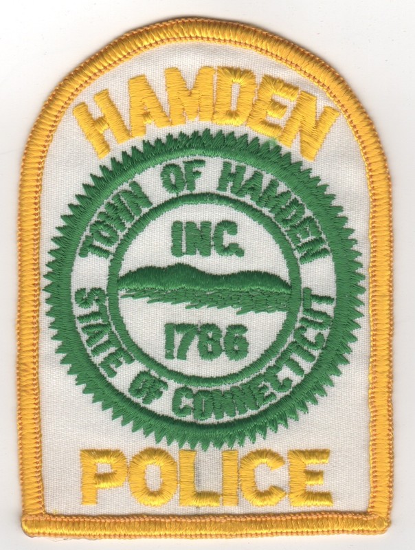 Hamden (Connecticut) Police Patch, FREE shipping, Qty DISCOUNTS!