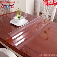 80x42 Inch Clear Table Cover Protector,Clear Desk Protector Table Pads,2mm Thick