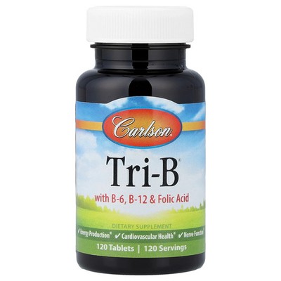 Tri-B  with B-6, B-12 & Folic Acid, 120 Tablets