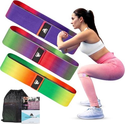 EVOLAND Widerstandsbänder 3er Set Fitnessband Resistance Band mit Tragebeutel 
