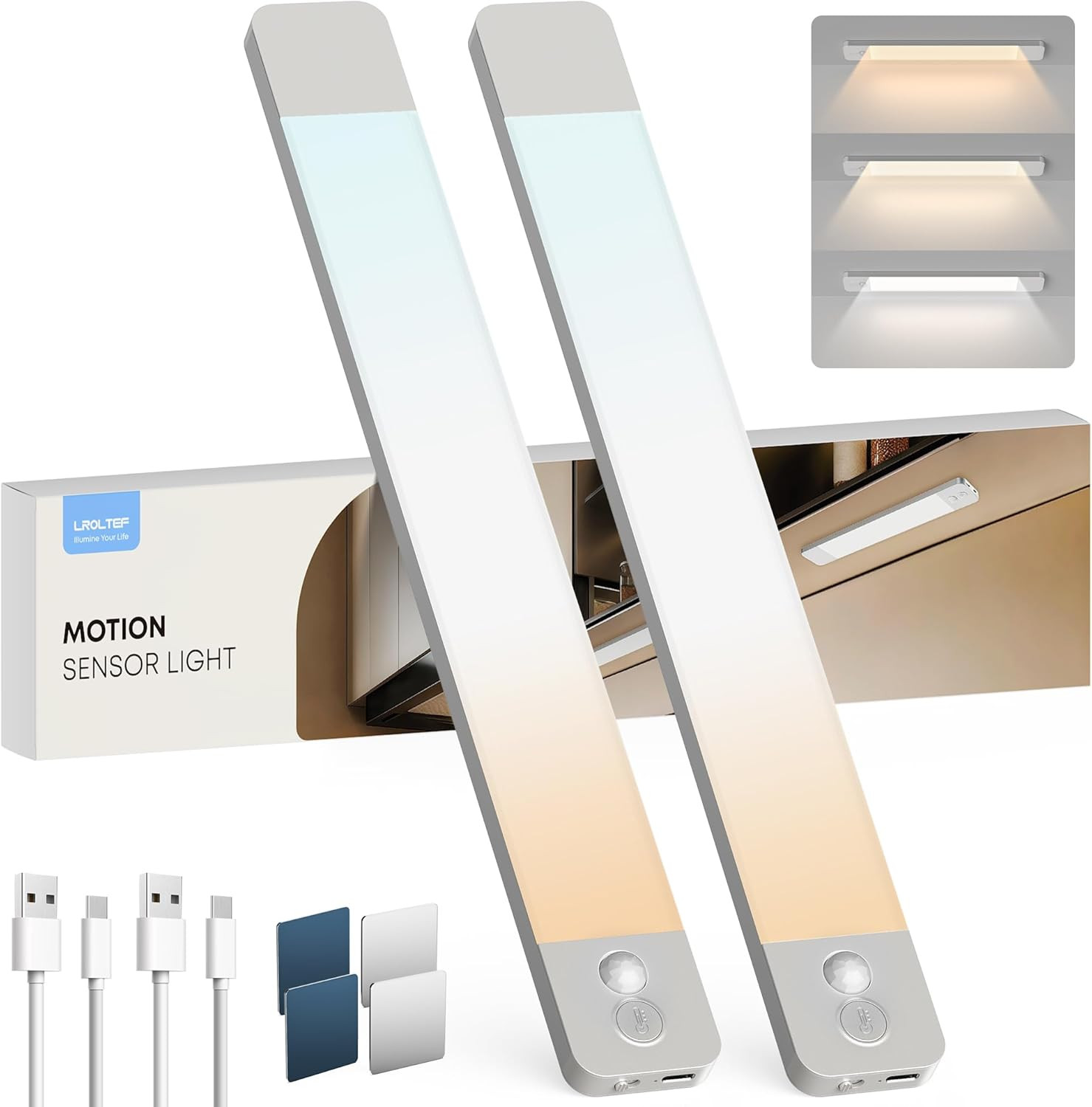 Barra LED Sottopensile 40CM 2200mAh Design Alluminio Slim