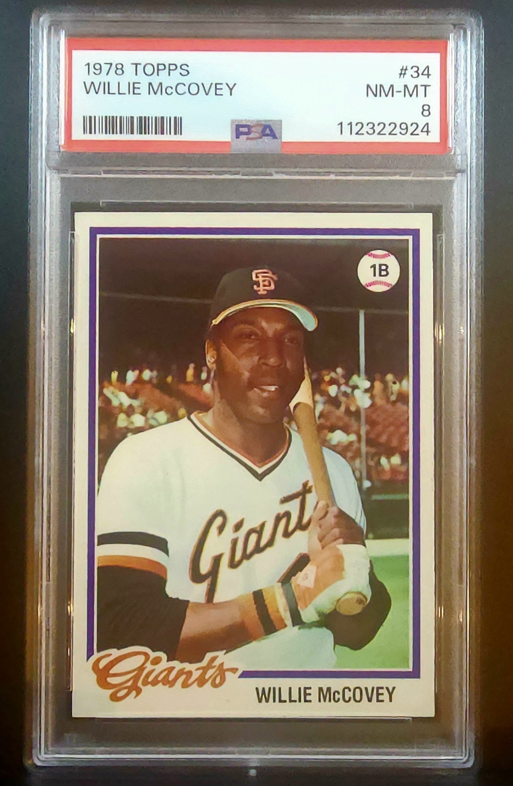 1978 Topps - Willie McCovey #34 PSA 8