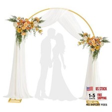 Arch Backdrop Stand,7ft x 8ft Heavy Duty Backdrop Stand with 28" x19FT Wedding