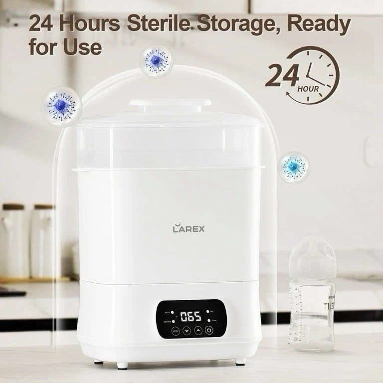 Esterilizador de biberón, esterilizador y secador eléctrico de biberón de vapor, bebé 4 en 1... Foto 2 de 4