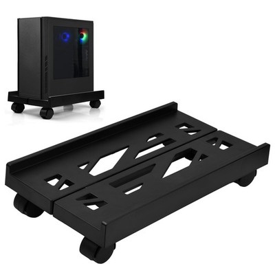 PC Ständer mit Rollen, Computer Tower Rollwagen, Einstellbare CPU Halterung W...